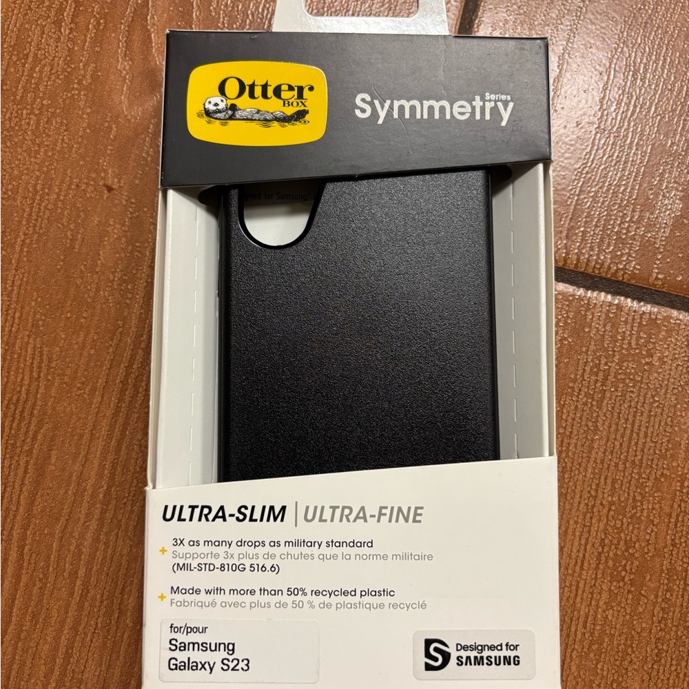 OtterBox Symmetry Series Black Case for Samsung Galaxy S23